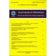 Masyarakat Indonesia Edisi XXXVII, No.1, 2011